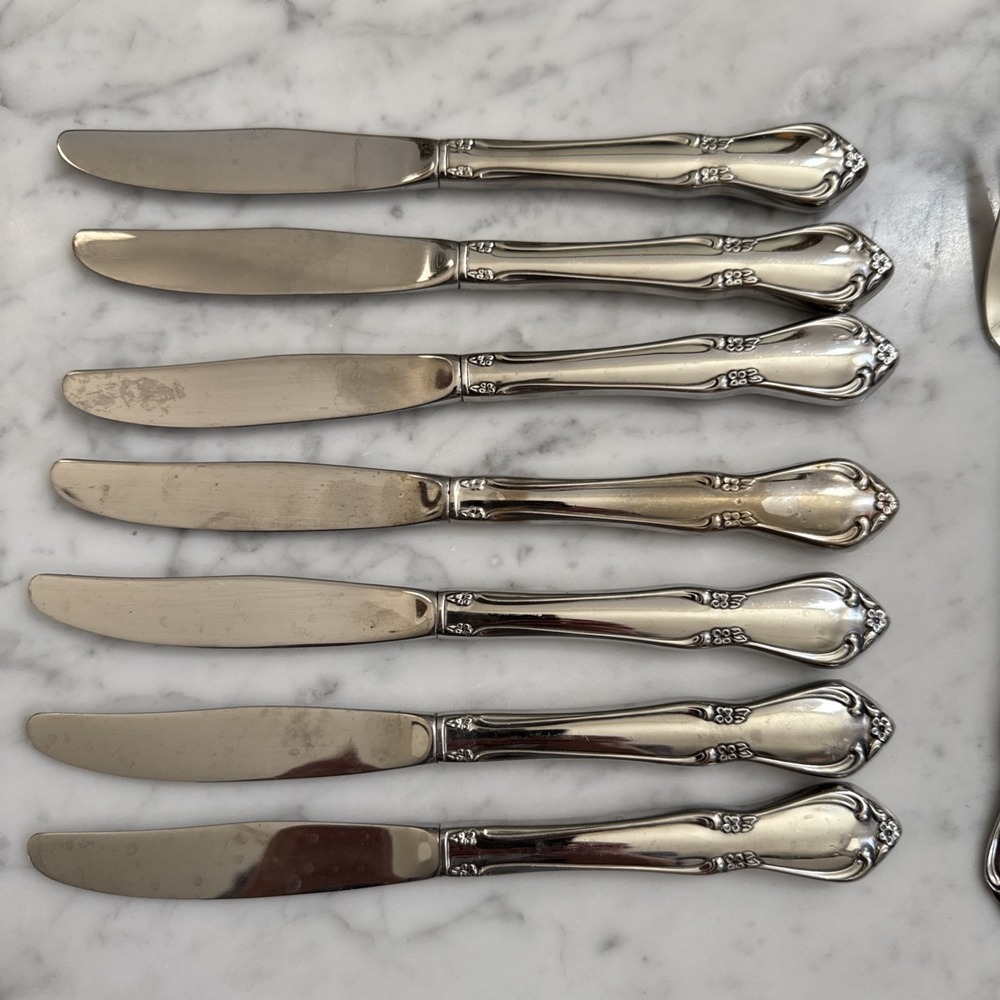 Oneida CHATEAU Dinner Knives Hollow 8.5" Oneidacraft  Stainless Flatware-7